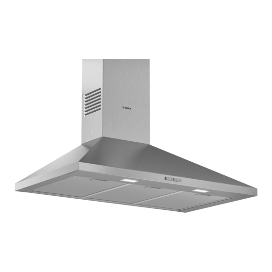 Bosch DWP94 Series Extractor Hood Manuals