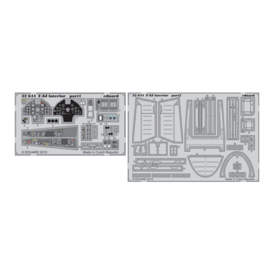 Eduard F-8J interior S.A. Quick Start Manual