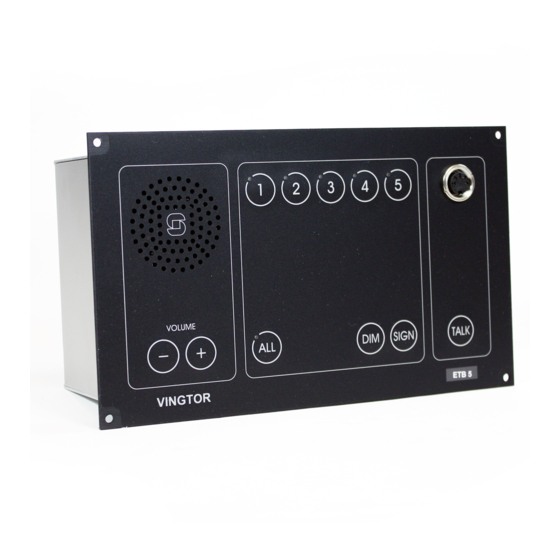 Vingtor ETB-5 Technical Manual