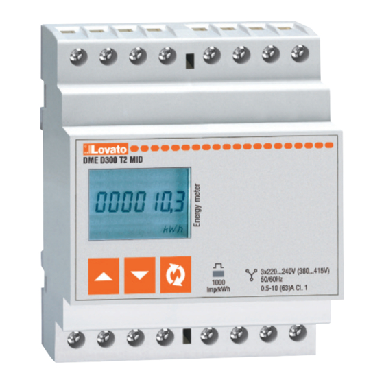 LOVATO ELECTRIC DME D301 MID Manual