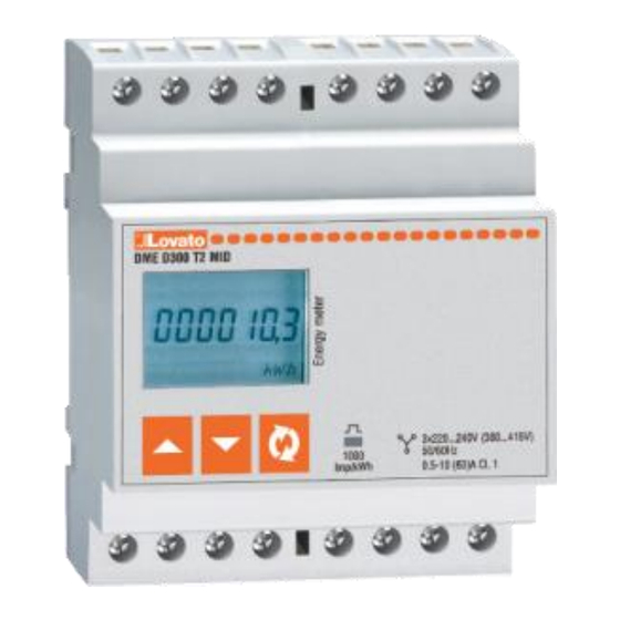 LOVATO ELECTRIC DME D301 MID Instruction Manual