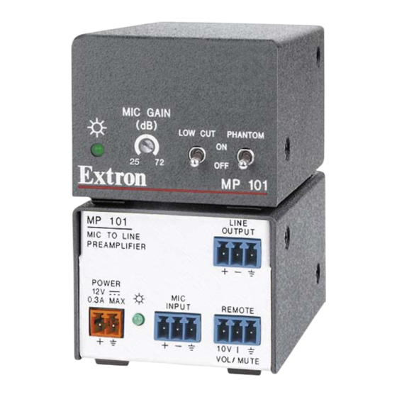 Extron electronics mlp 101 series User Manual