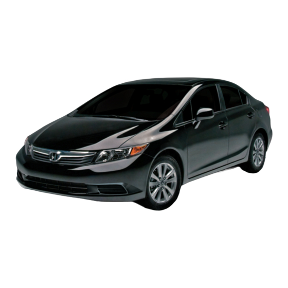 Honda civic sedan 2012 Reference Manual