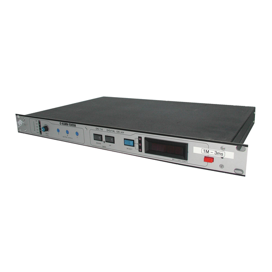 Klark Teknik DN716 Operating And Service Information