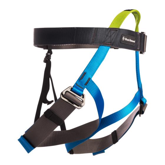 Black Diamond Equipment vario speed harness Manual