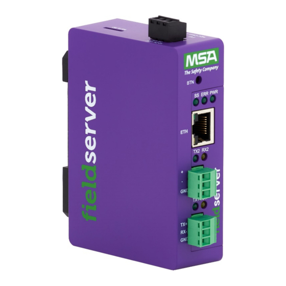 MSA fieldserver EZ Series Operating Manual
