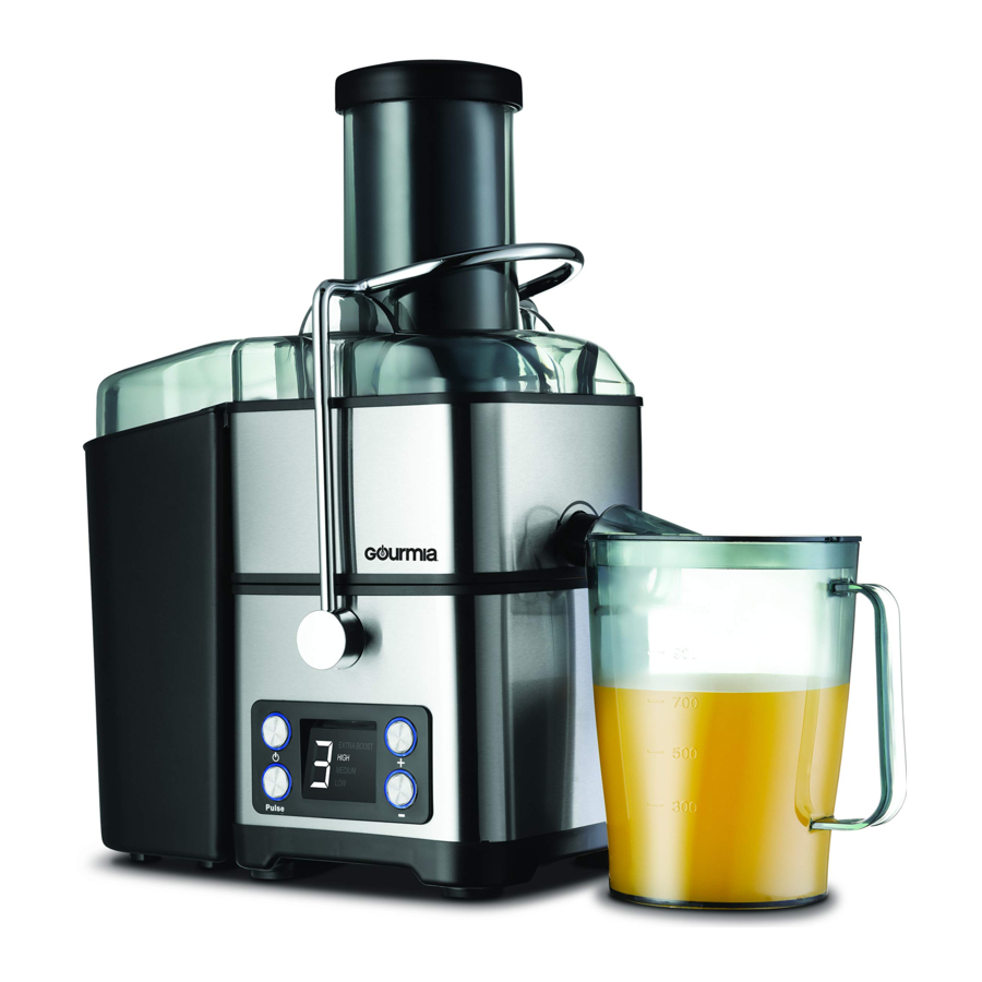 Gourmia GJ-1350 - Whole Fruit Extraction Juicer Manual