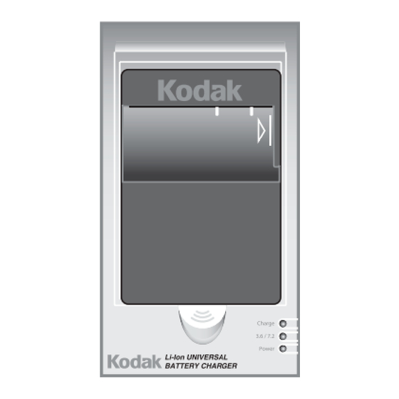 Kodak K7500 UNIVERSAL BATTERY CHARGER Manual