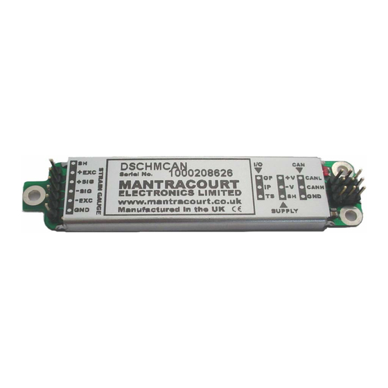 Mantracourt DSC User Manual