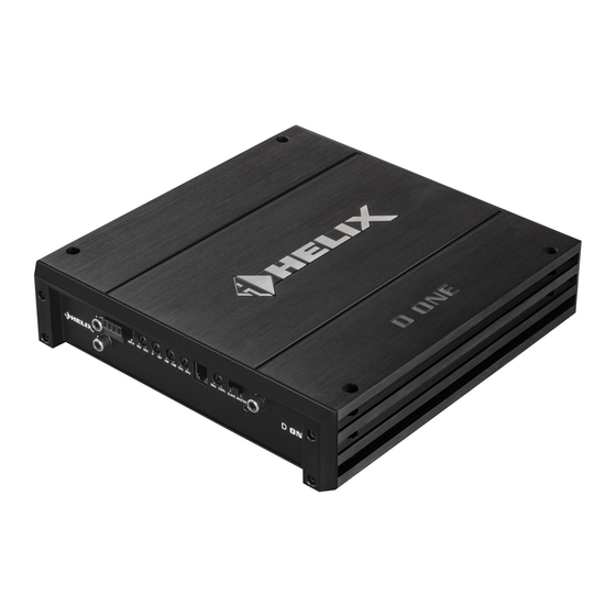 Audiotec Fischer HELIX D ONE Manual