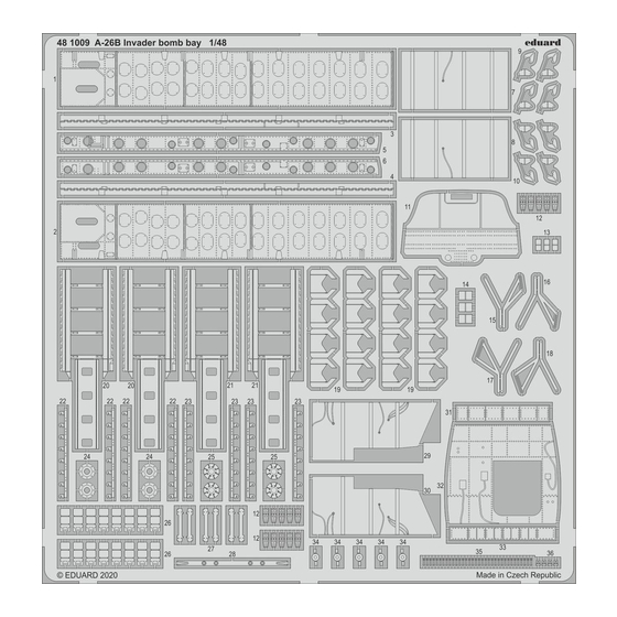 Eduard A-26B Invader bomb bay Quick Start Manual