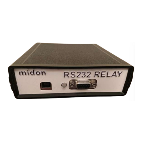 midon design RS232Relay Manuals