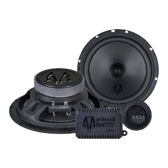 Audiobahn AMC65H Component Speakers Manuals