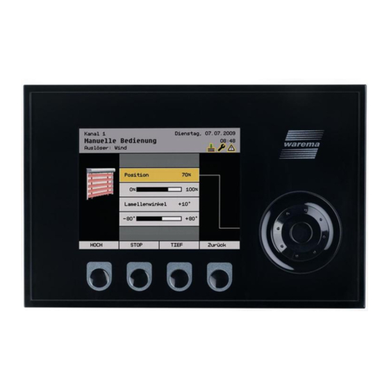 WAREMA climatronic Installation Instructions Manual