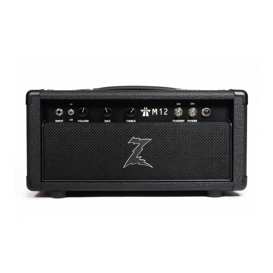 DR. Z Amplification M-12 ZA-33 Manual