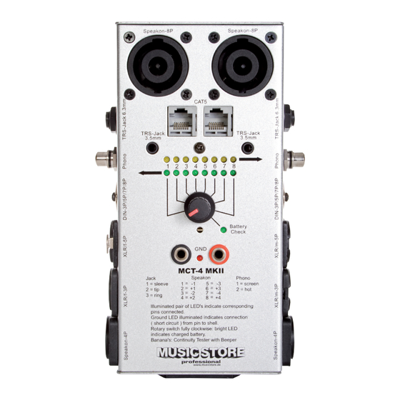music store MCT-4 MKII Owner's Manual