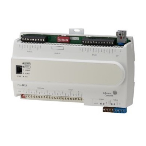 Johnson Controls PCA3613 Installation Instructions Manual