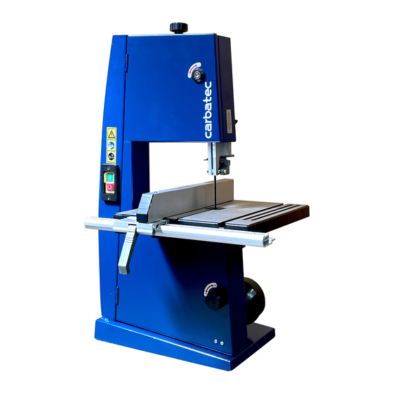 Carbatec BS-B200H Manual