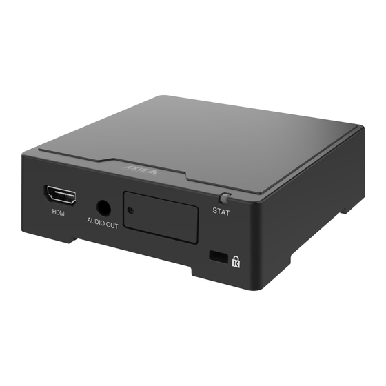 Axis D1110 Installation Manual