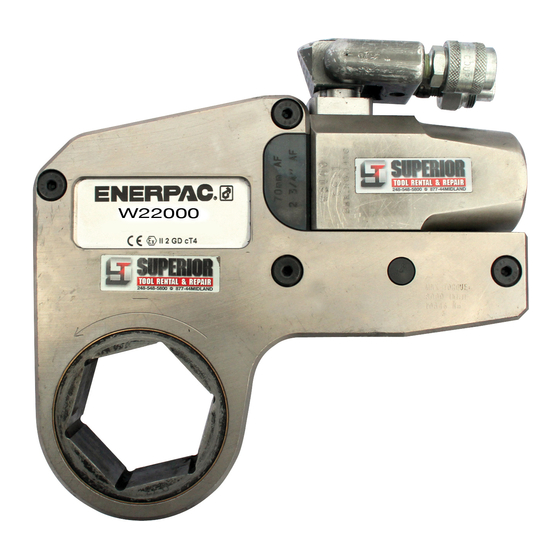 Enerpac W22000 Instruction Sheet