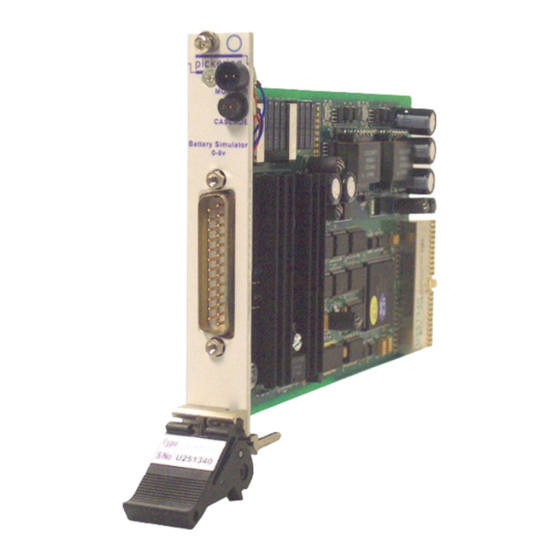 Pickering Pxi 41-750 User Manual