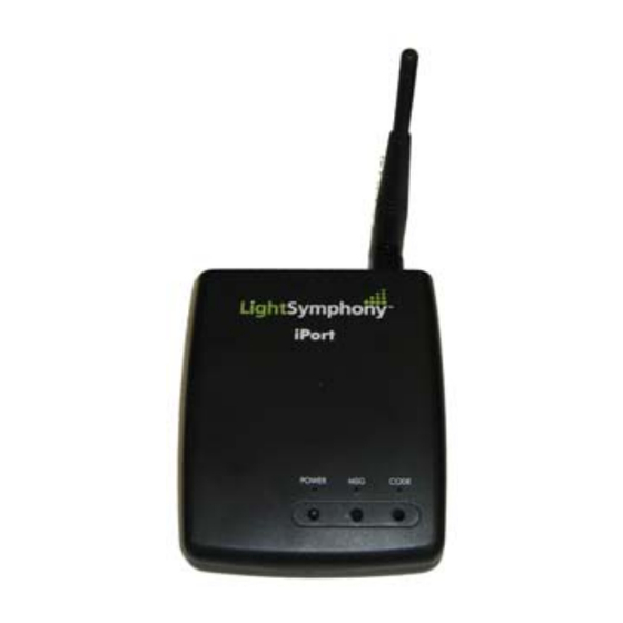 Light Symphony iPort LS30970PORT Manuals