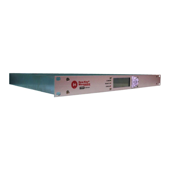 Dow-Key Microwave MS-1U18S-4 Operator's Manual