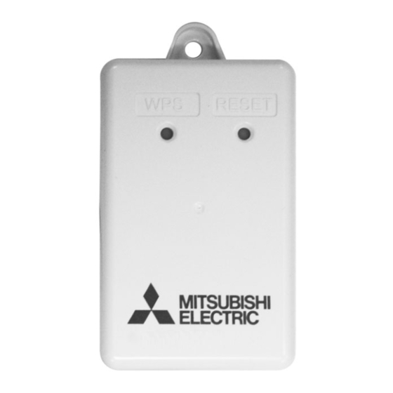 Mitsubishi Wi-Fi Control Installation Manual
