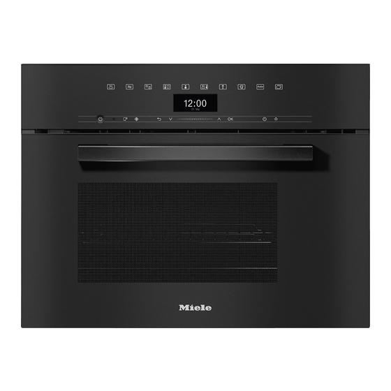 Miele DGM 7440 Operating And Installation