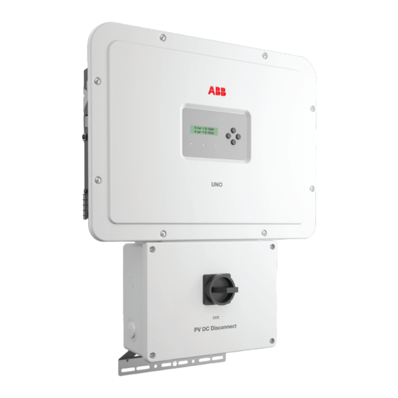 ABB UNO-DM-6.0-TL-PLUS-US Quick Installation Manual