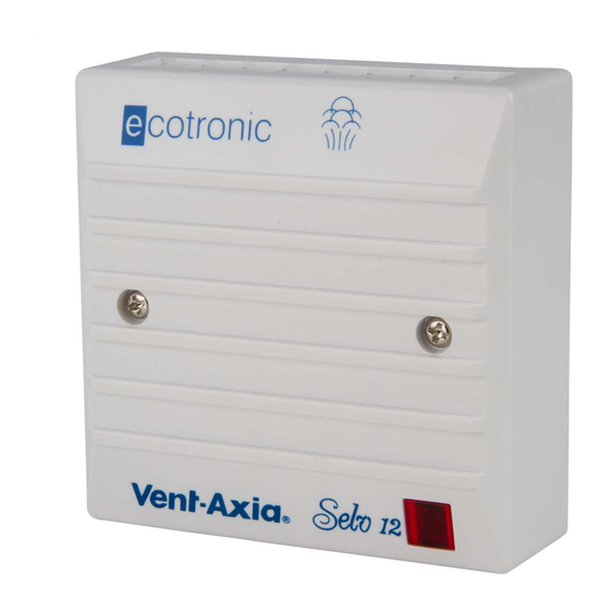 Vent-Axia 563531A Fitting And Wiring Instructions