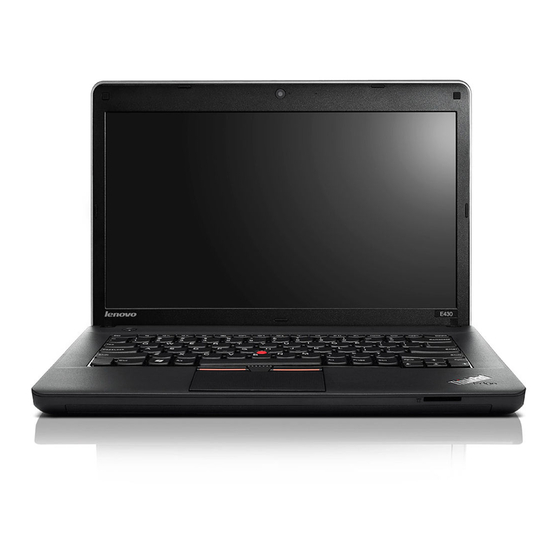 Lenovo ThinkPad Edge E430 Setup Manual