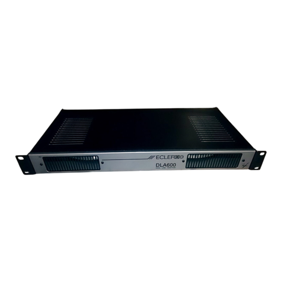 Ecler DLA600B User Manual