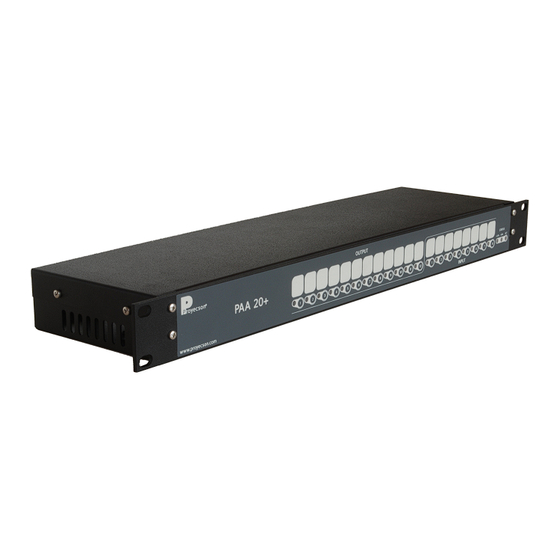 Proyecson PAA20+ Installation Manual
