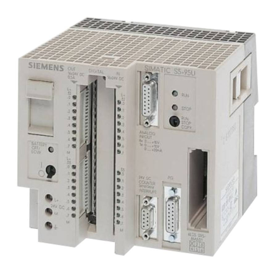 Siemens SIMATIC S5-90U System Manual