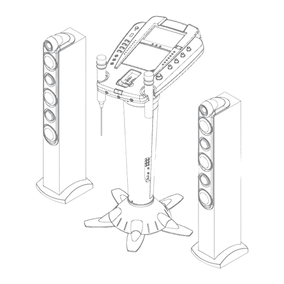 The Singing Machine Pedestal CDG Karaoke System iSM-1010 Instruction Manual