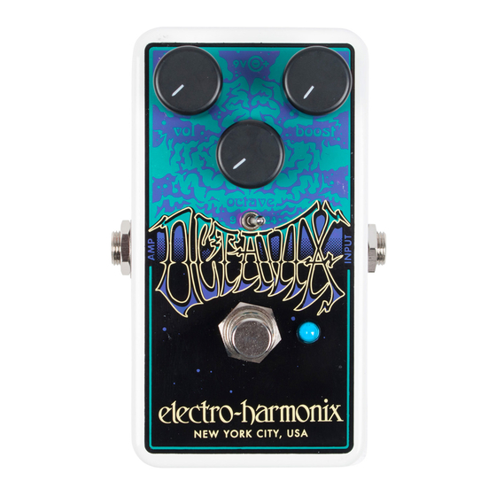 Electro-Harmonix Octavix Manual