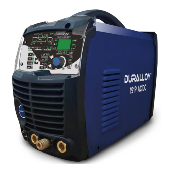 Duralloy TIG 191P AC/DC Manuals