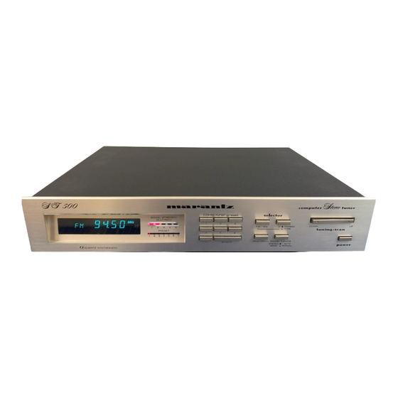 Marantz ST500 Service Manual