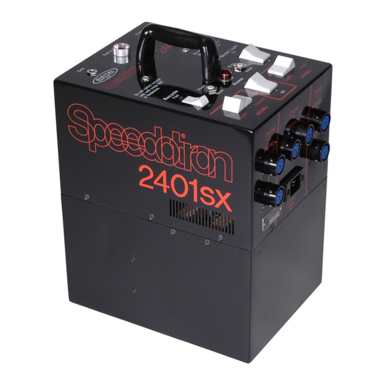 Speedotron 2401SX Instruction Manual