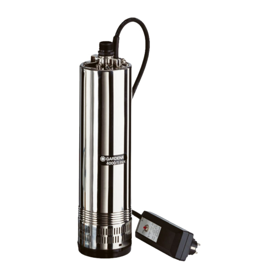 Gardena 4000/5 Inox Operating Instructions Manual