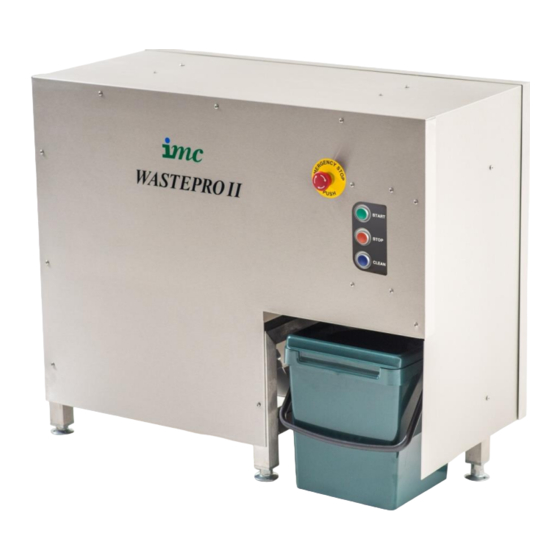 IMC WastePro II Series Installation, Operating And Maintenance Manual