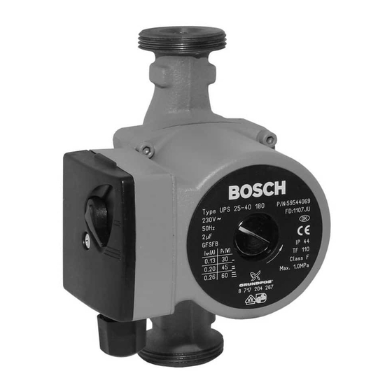 Bosch UP 15 Manuals