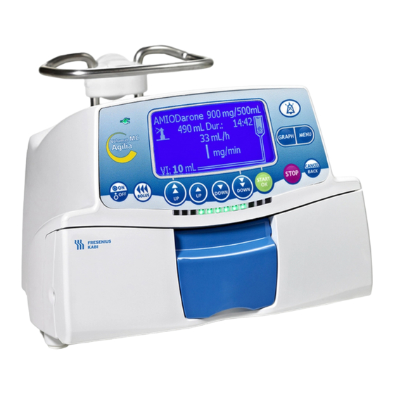 Fresenius Kabi Volumat MC Agilia Quick Reference Manual