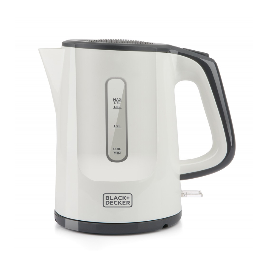Black+Decker BXKE2200E Water Kettle Manuals