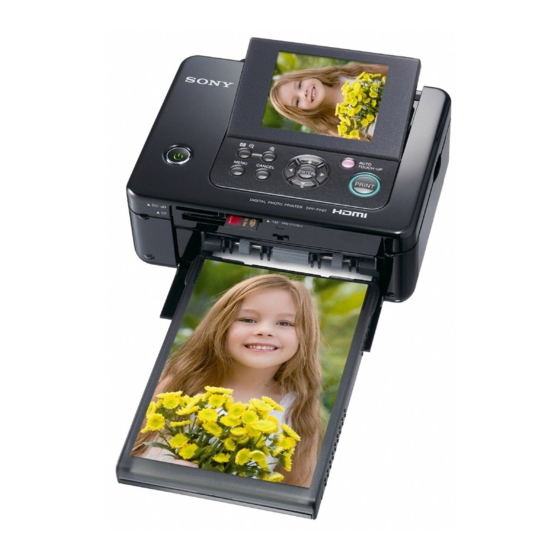 Sony DPP-FP97 Operating Instructions Manual
