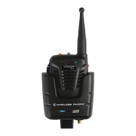 Wireless Pacific X10DR Programming Parameter Manual