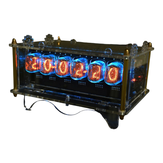 User Manuals: Elektor 6-Digit Nixie Clock version 2 Kit