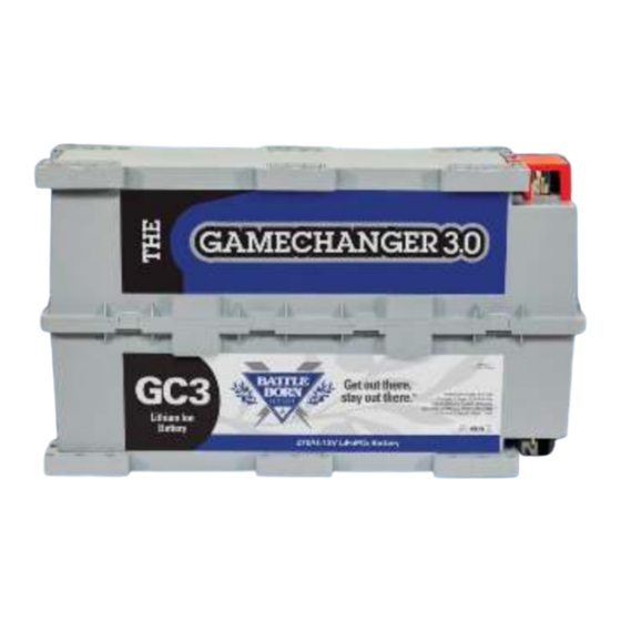 Dragonfly Energy Battle Born Batteries BBGC3 Manual And Installation Manual