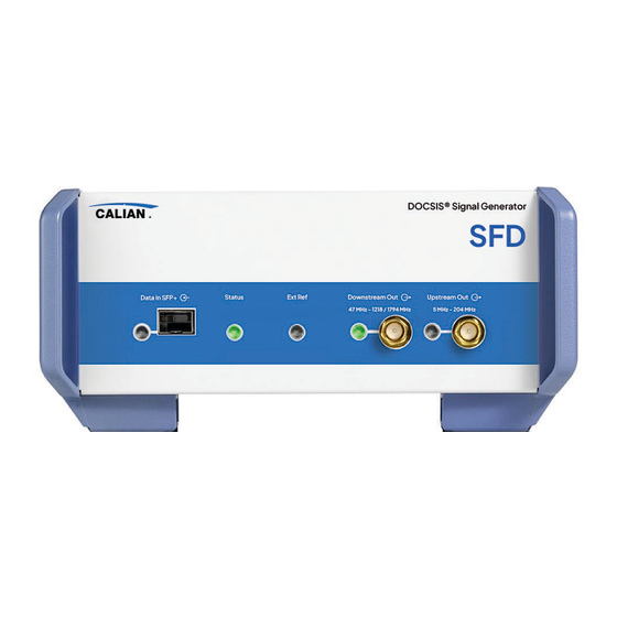 Calian DOCSIS SFD Manuals